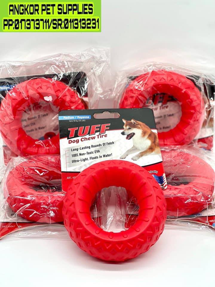 - Dog Toy TUFF Red Circle 11x2.8cm