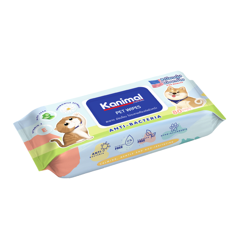 - Kanimal Pet Wipes​ ក្រដាសសើម