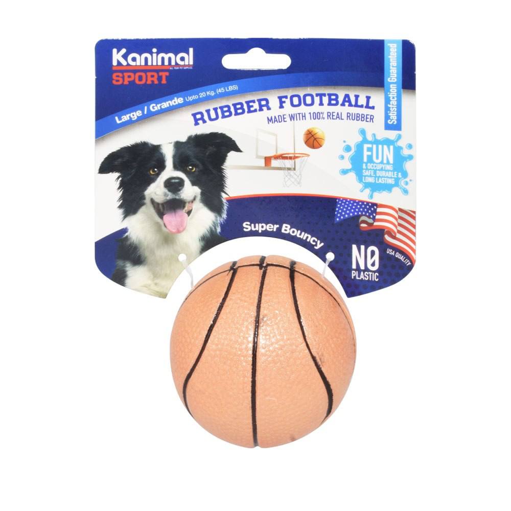 - Dog Toy Kanimal Sport Rubber Basketball Size L