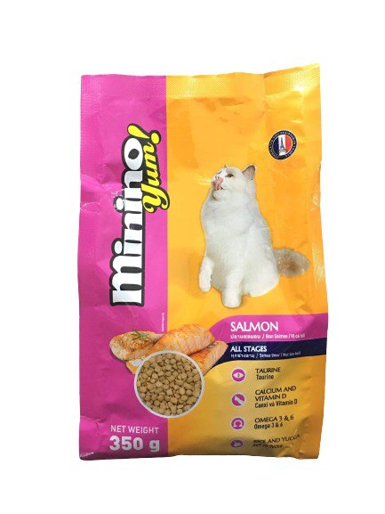 - Minino Dry Cat Food Salmon 350g