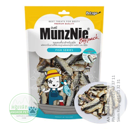 - Munznie Dog & Cat Treat Dry Sardine 150g