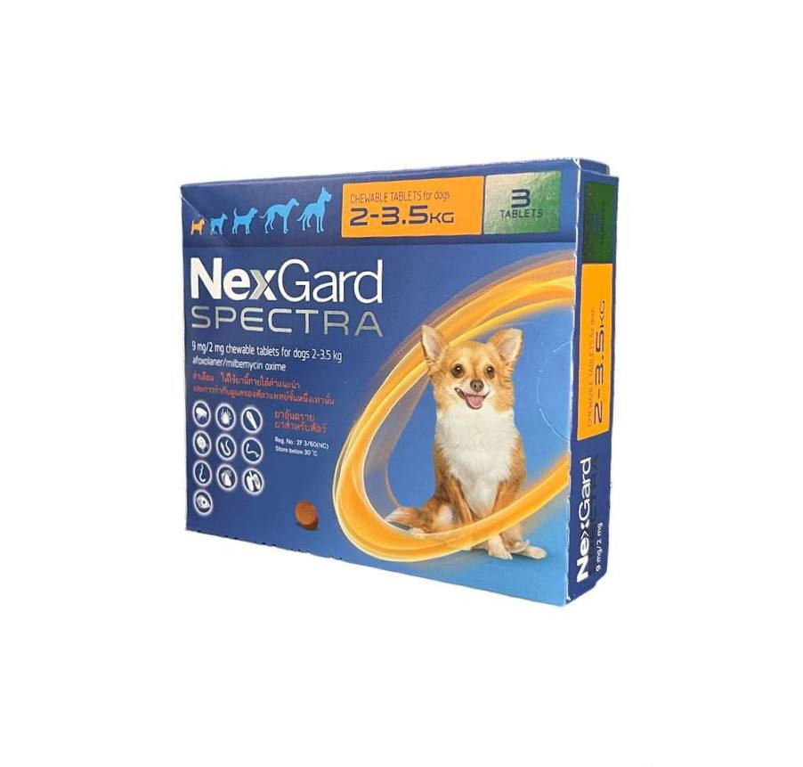 - Nexgard Spectra 2-3.5kg