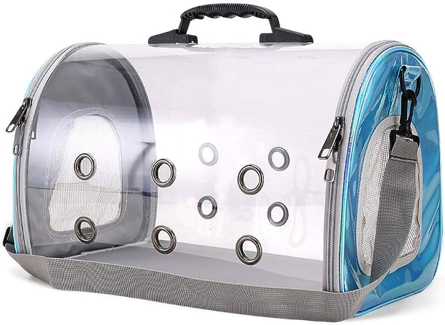 - Pet Carrier Bag 43*27*28cm ស្ពាយចំហៀងកញ្ចក់ថ្លា