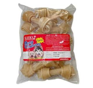 - Sleeky Dog Bone Save Pack​ 4"x10​ ឆ្អឹងគួចត្នោត 350g