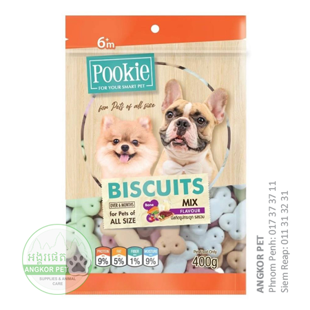 - Pookie Biscuit Dog Treat 400g