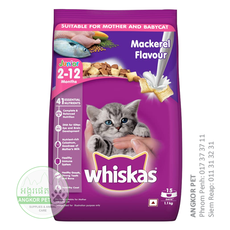 - Whiskas Dry Cat Food Junior 1.1kg