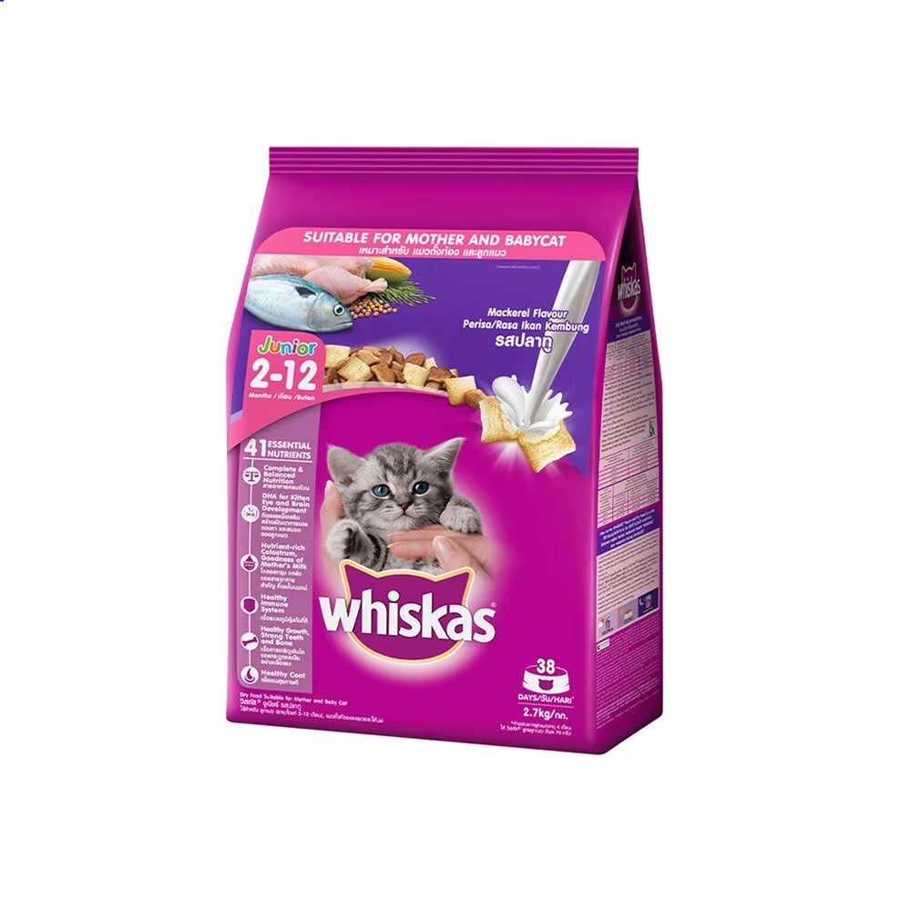 - Whiskas Dry Cat Food Junior 2.7kg