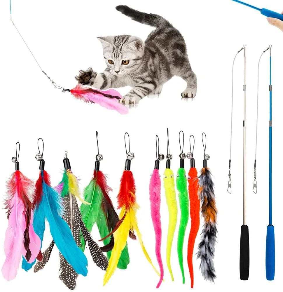 - Cat Toy With 10pcs Replacement