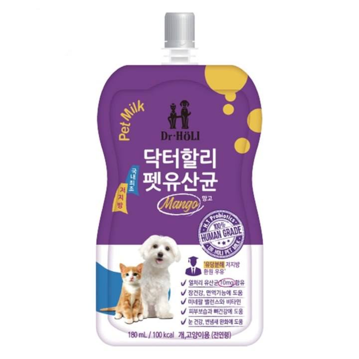 - Dr Holi Pet Milk Mango Flavor 180ml