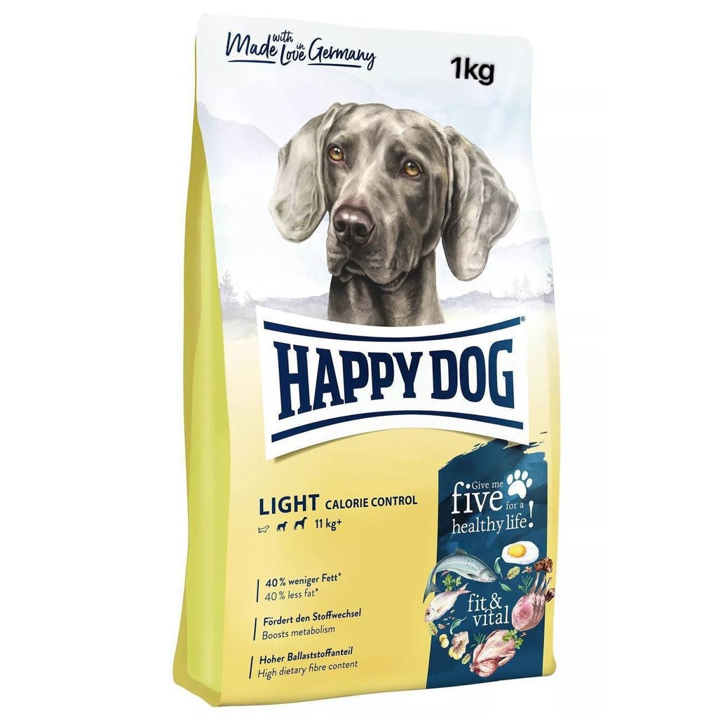 - Happy Dog Dry Dog Food Light Calorie Control 1kg