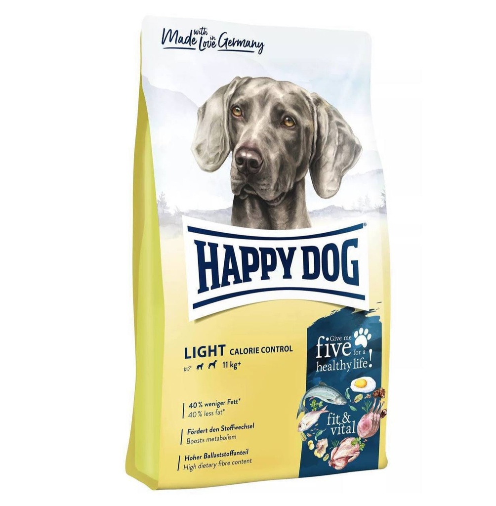 - Happy Dog Dry Dog Food Light Calorie Control 4kg
