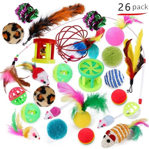 [B0000000442] - Cat Toy Stick set 26