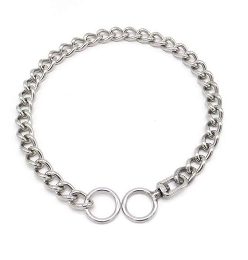 [B0000000219] - Dog Collar Stainless​ Size: L (5.0mmx75cm) ប្រឡៅកអុីណុក