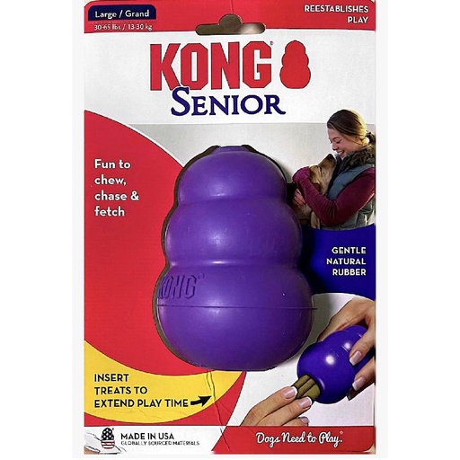 [035585111438] - Dog Toy Kong Senior Rubber 7CmX10Cm