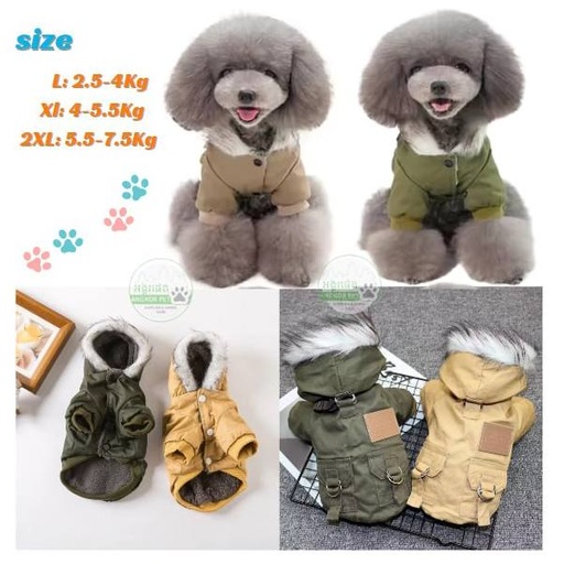 - Shirt Winter Dog Coats អាវរងារ