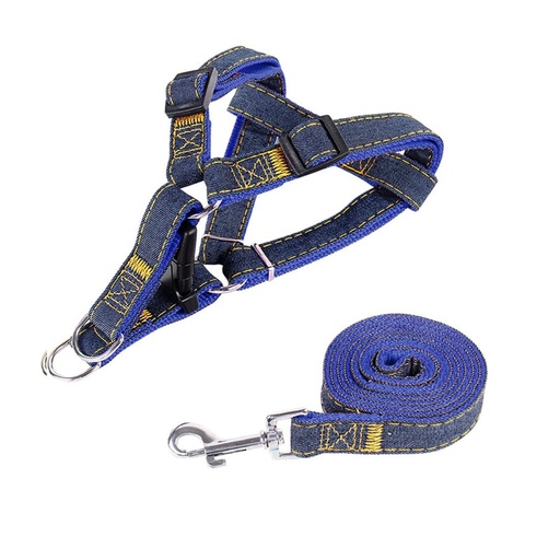 [B0000000002] - Dog Leash Set Size L-2cm X​​ 120cm វ៉ាត់ខ្លួនខោប៊យឈុត