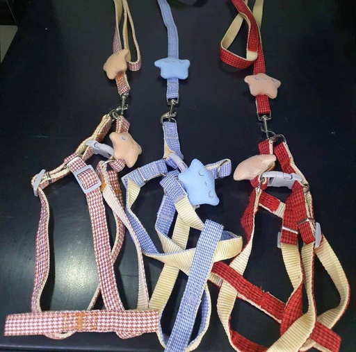 [B0000000025] - Dog Leash Set 1.5cmX120cm វ៉ាត់ខ្លួនឈុតការ៉ូ