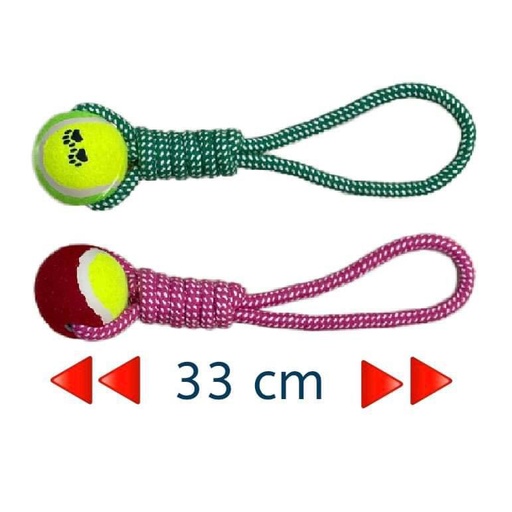 - Dog Toy Chew Rope With 1Ball 33cm