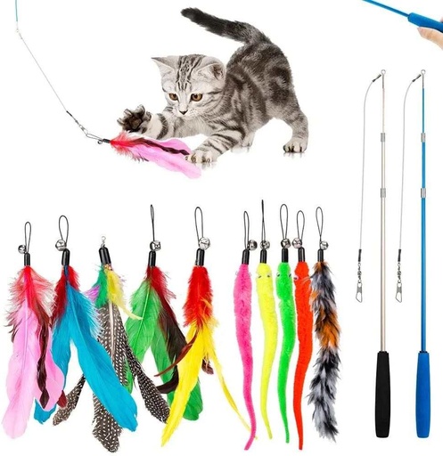 [B0000000488] - Cat Toy With 10pcs Replacement